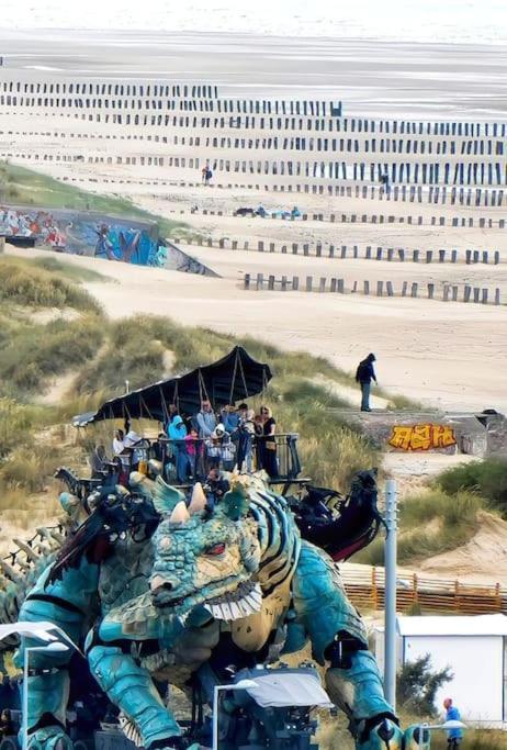 Le Clemenceau Appart-Calais Nord-Balcon-Plage Exterior photo