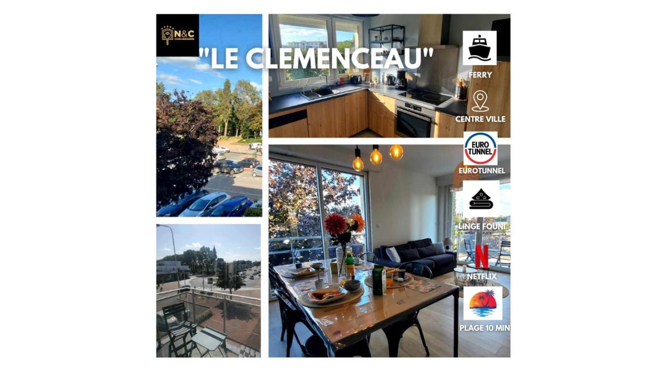 Le Clemenceau Appart-Calais Nord-Balcon-Plage Exterior photo